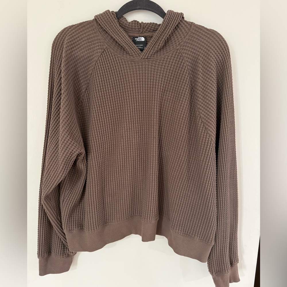 The North Face  Chabot Hoodie Waffle Knit Women's Hoodie Sweater Size Large